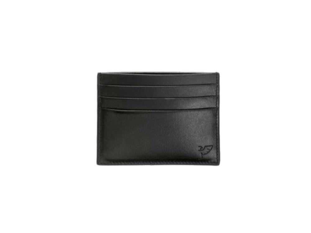 Tibaldi Leather Credit card holder, Leather, Cotton, Black, 7 Cards, LTM-CCC