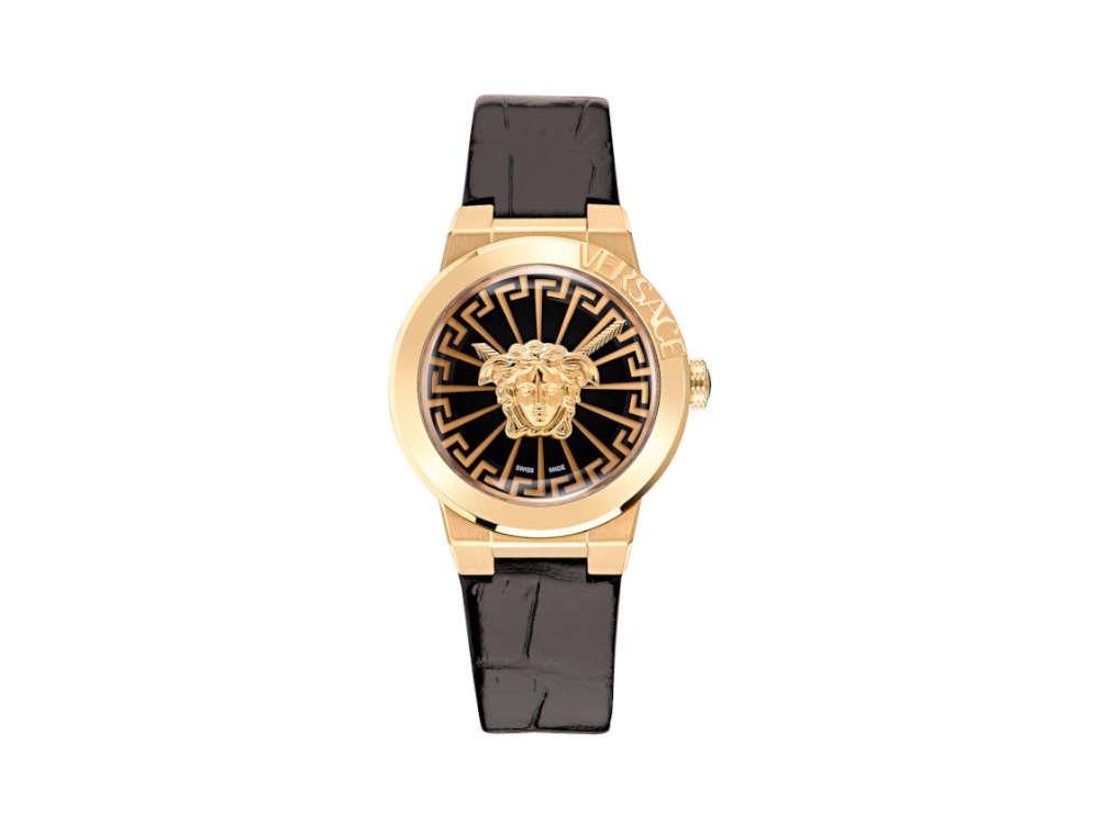 Versace Medusa Infinite Quartz Watch, Black, 38 mm, Sapphire Crystal, VE3F00222