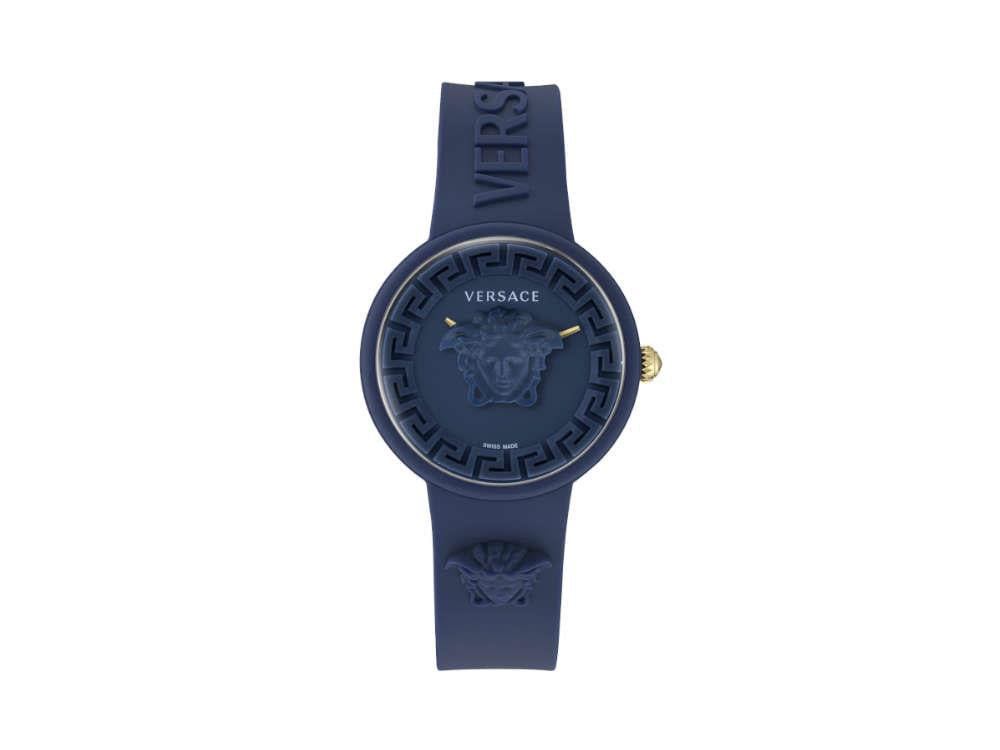 Versace Medusa Pop Quartz Watch, Silicon, Blue, 39 mm, VE6G00623