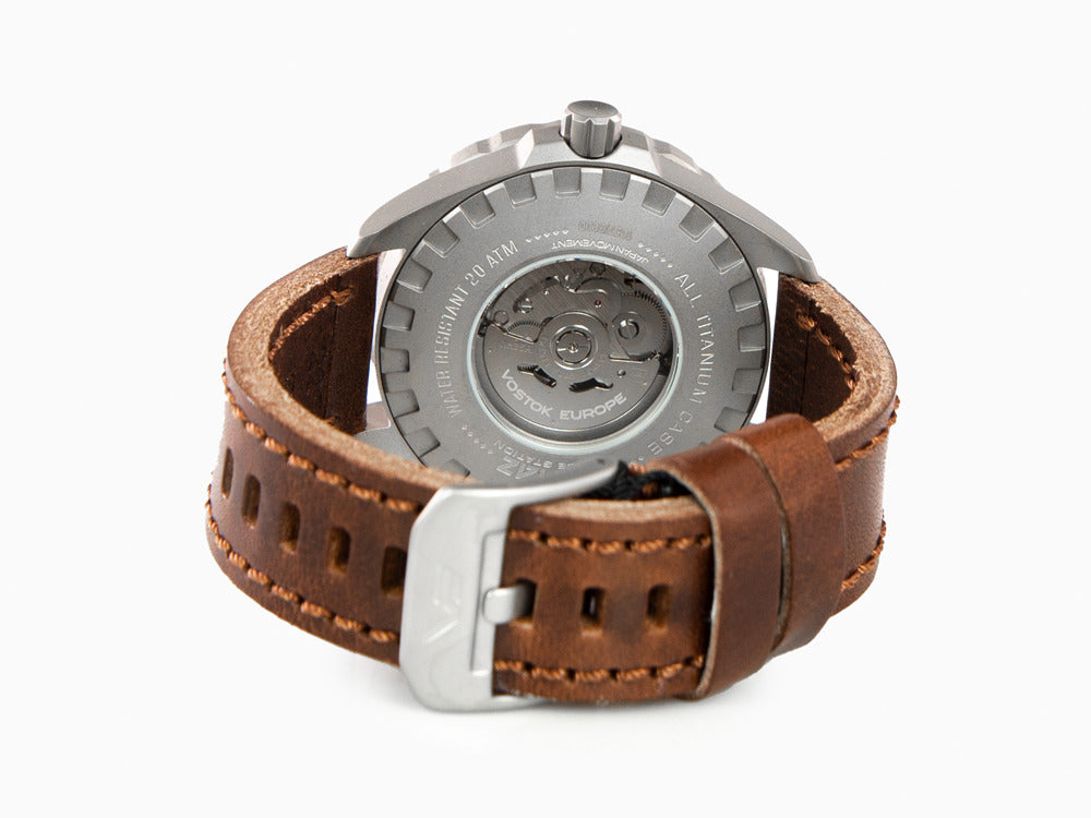 Vostok Europe Almaz Automatic Watch Titanium Grey 47 mm NH35A 320H Iguana Sell AU