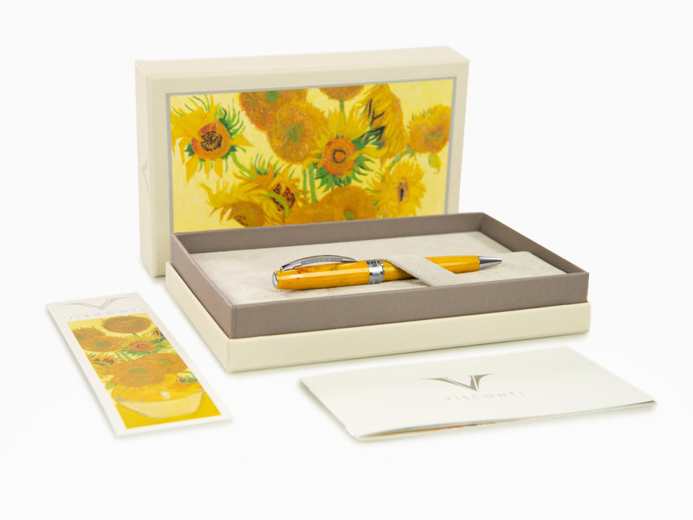 Visconti Van Gogh Sunflowers Ballpoint pen, Acrylic Resin, Yellow, KP12-05-BP