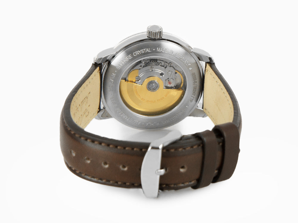 Line stra Leather Sell mm, 41 Watch, Beige, Day, Zeppelin - AU Iguana Automatic Captain